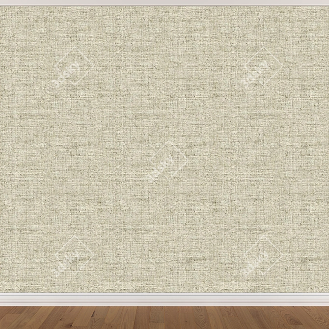 Seamless Wallpaper Set - 3 Colors 3D model image 3