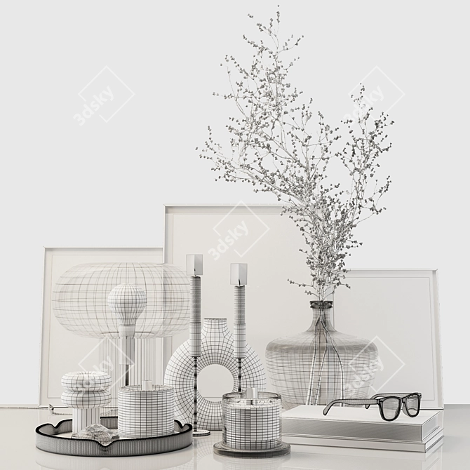 Elegant Decor Set: High-Quality, Detailed 3D model image 2