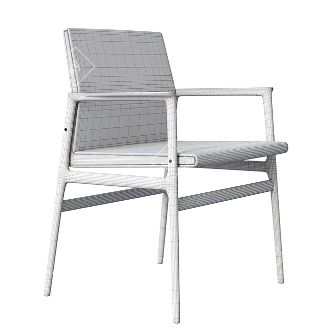 Elegant POLIFORM IPANEMA Chair 3D model image 2