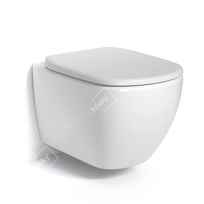 Ideal Standard AquaBlade 3749 Round Toilet 3D model image 3