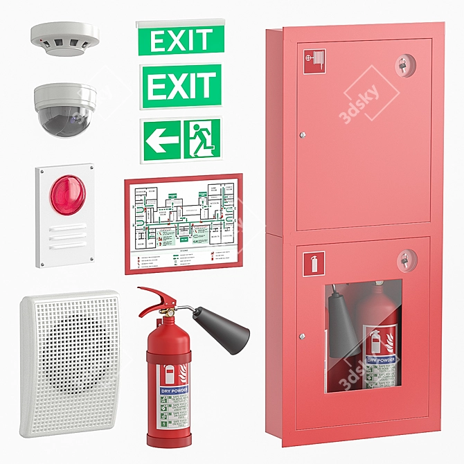 Fire Safety Essentials 3D model image 1