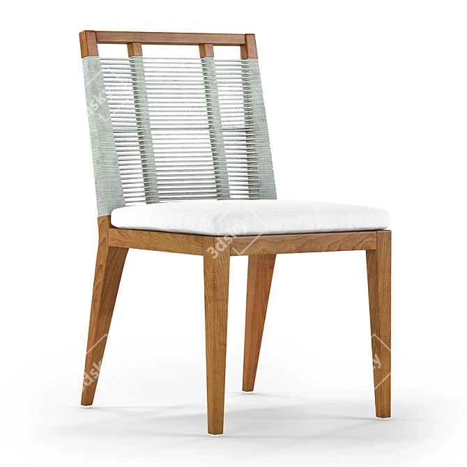 Amalfi Outdoor Side Chair: Stylish and Functional 3D model image 1