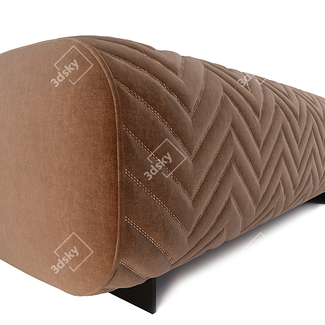 Luxury Ottoman: Minotti Quincy 3D model image 2