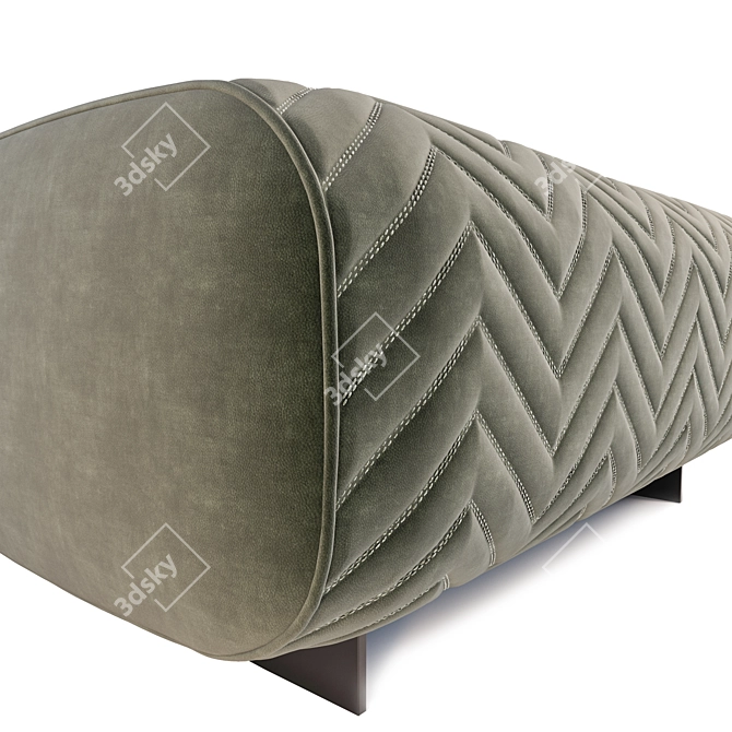 Luxury Ottoman: Minotti Quincy 3D model image 3