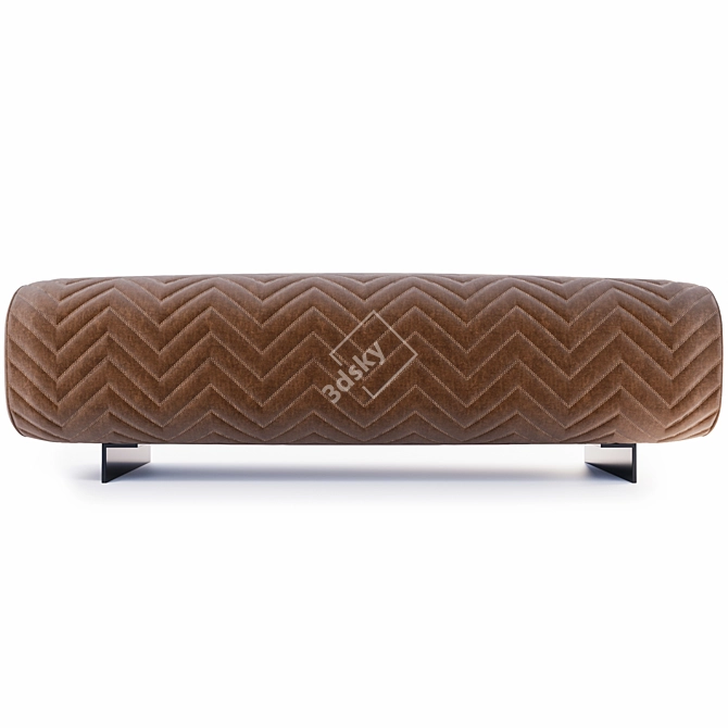 Luxury Ottoman: Minotti Quincy 3D model image 4