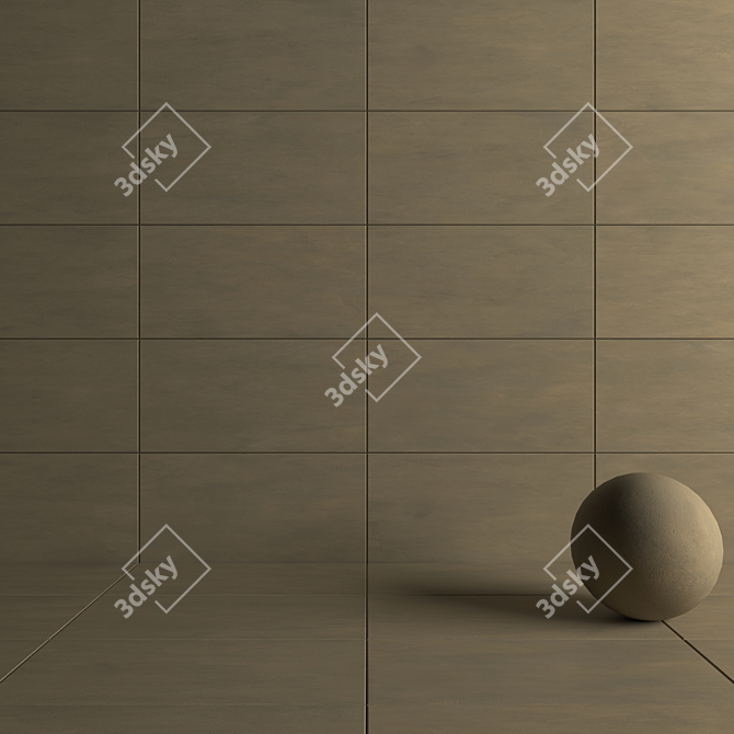 Modern Concrete Wall Tiles 3D model image 4