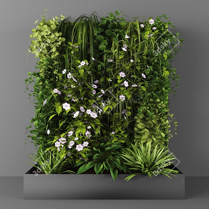 Indoor Green Wall Kit 3D model image 1