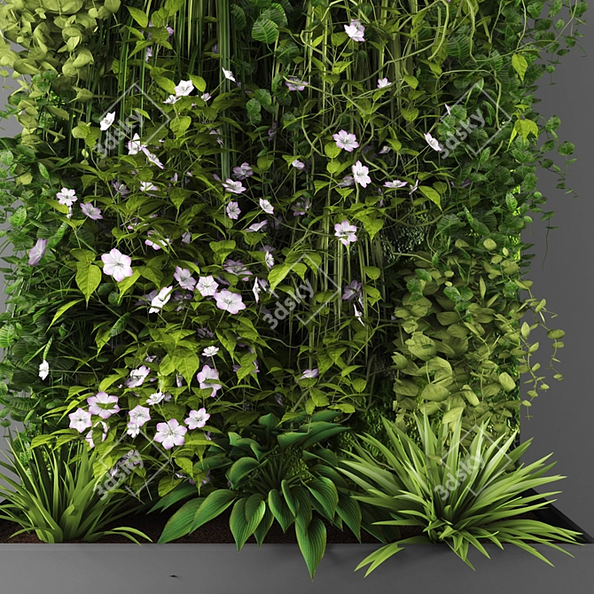 Indoor Green Wall Kit 3D model image 3