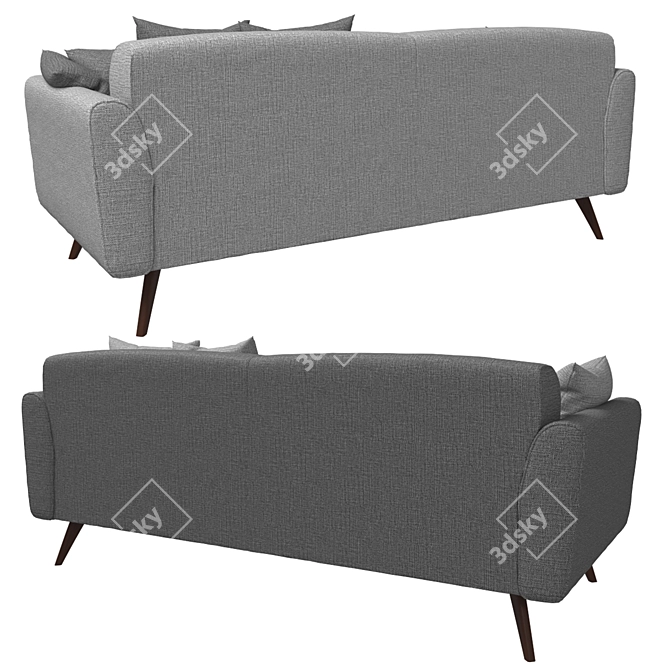 Stylish Osaka Sofa: La Forma 3D model image 3