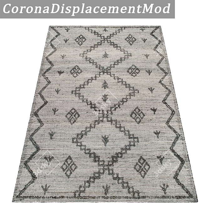 Set of 3 High-Quality Carpets  Versatile Textures 3D model image 4