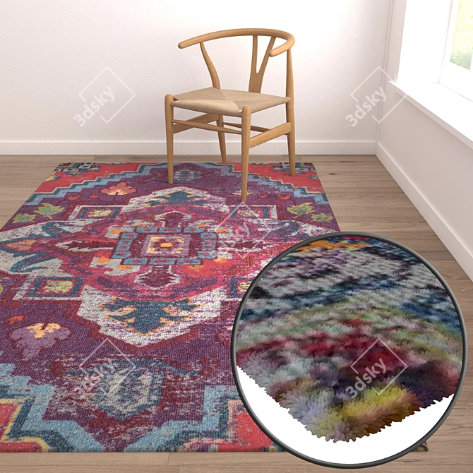 Luxury Carpet Set | High-Quality Textures 3D model image 5