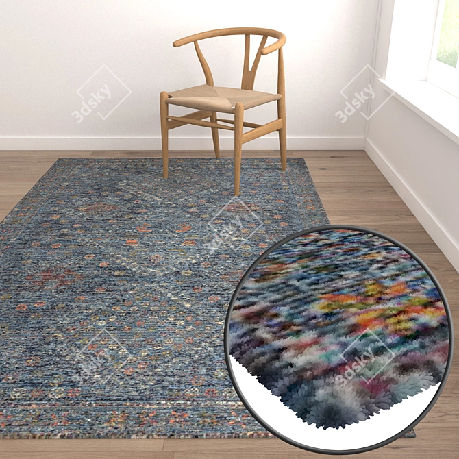 Luxury Carpet Set: High-Quality Textures 3D model image 5