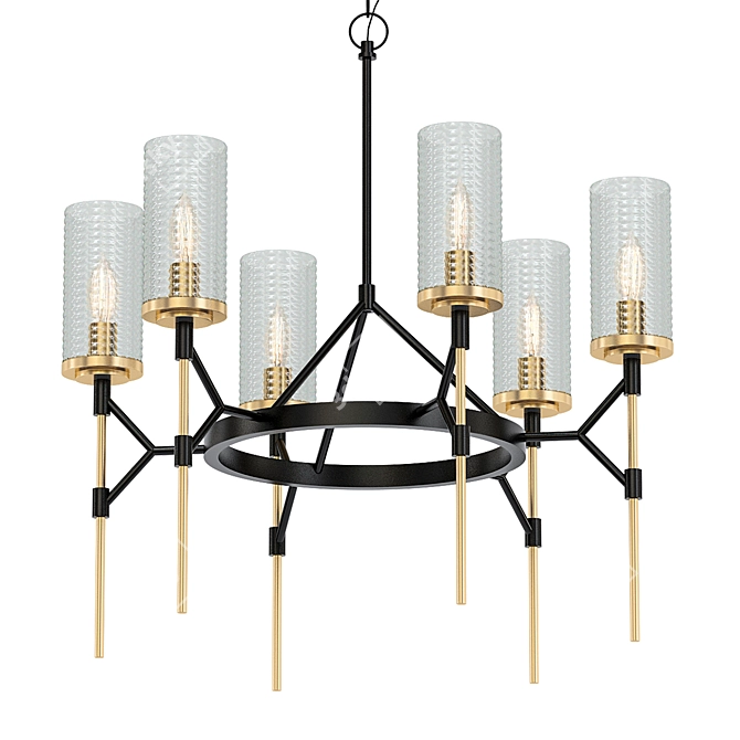 Rising Inspiration Chandelier 3D model image 1