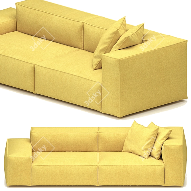 Modern Comfort: Neowall Sofa 3D model image 2