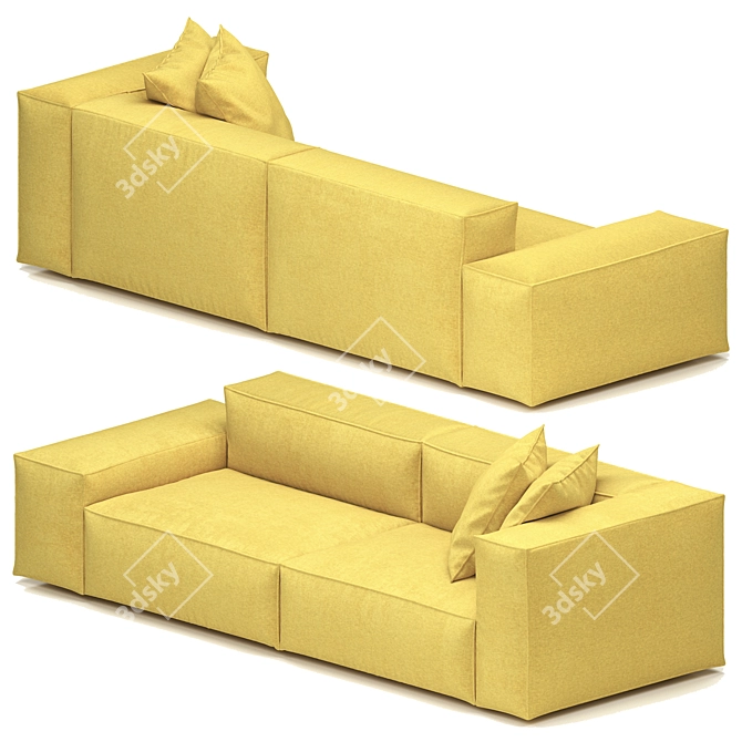 Modern Comfort: Neowall Sofa 3D model image 4