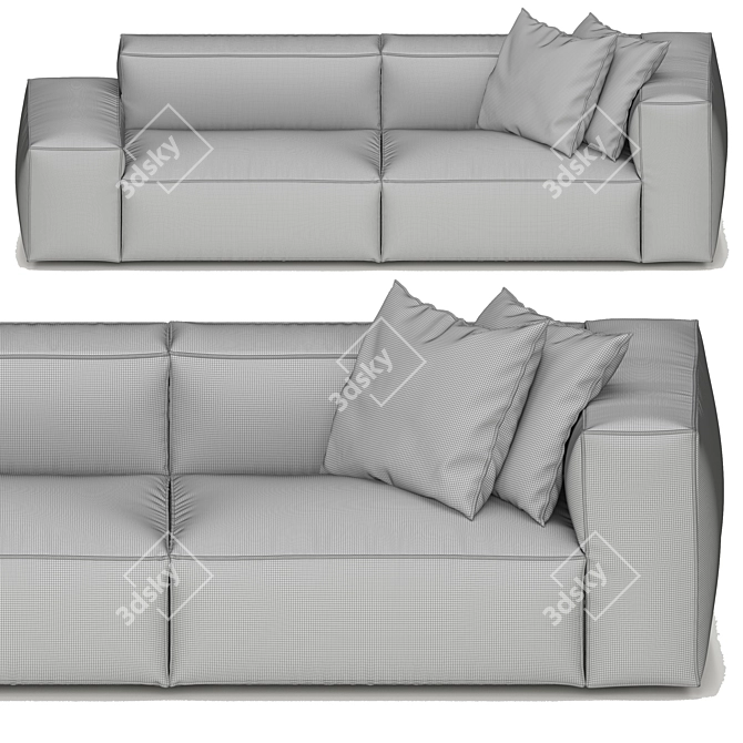 Modern Comfort: Neowall Sofa 3D model image 5