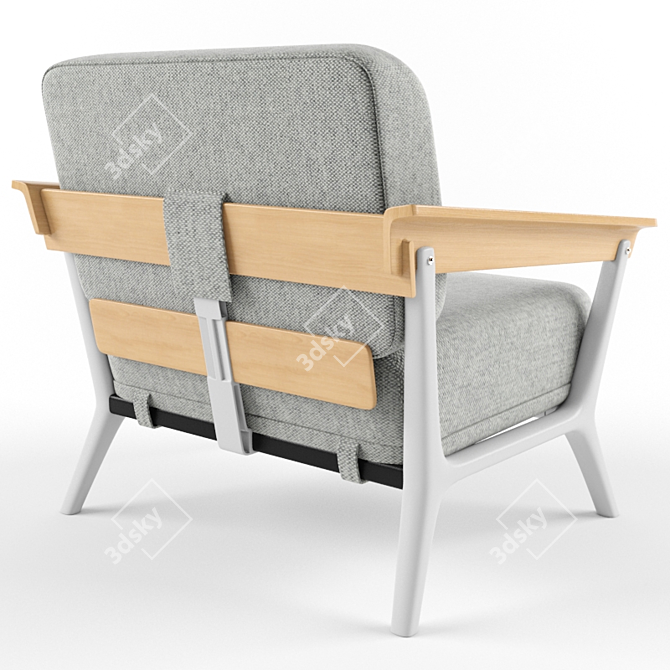Meraki Claudio Single Seater Sofa 3D model image 3