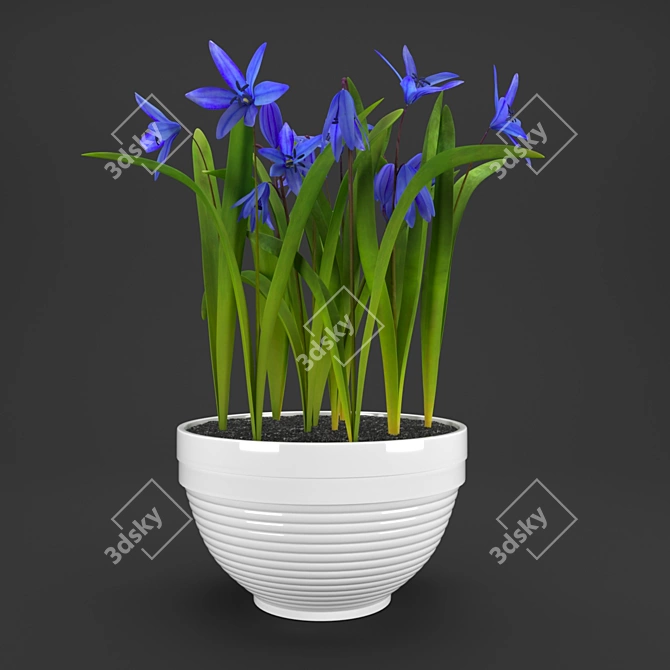 Forest Blooms Potted in Proleski 3D model image 1