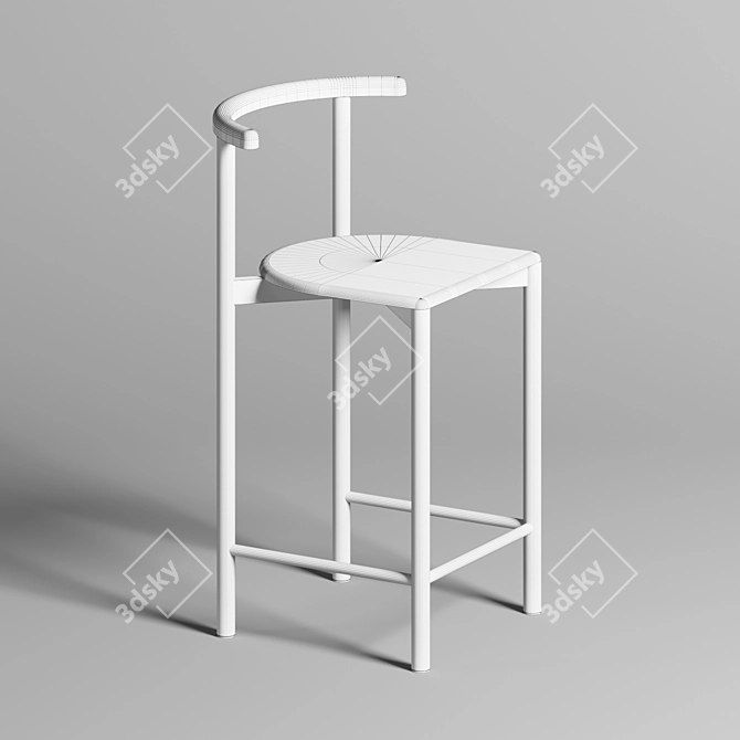 NRA Semi-Bar Stool 3D model image 2