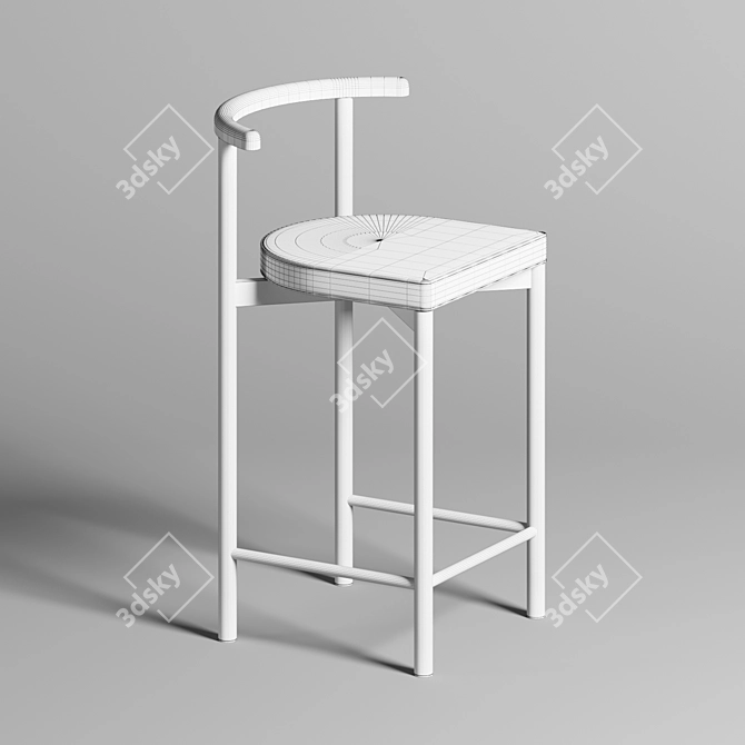 NRA Semi-Bar Stool 3D model image 4