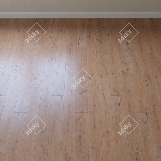 Kinda Oak Chevron Parquet Board 3D model image 2