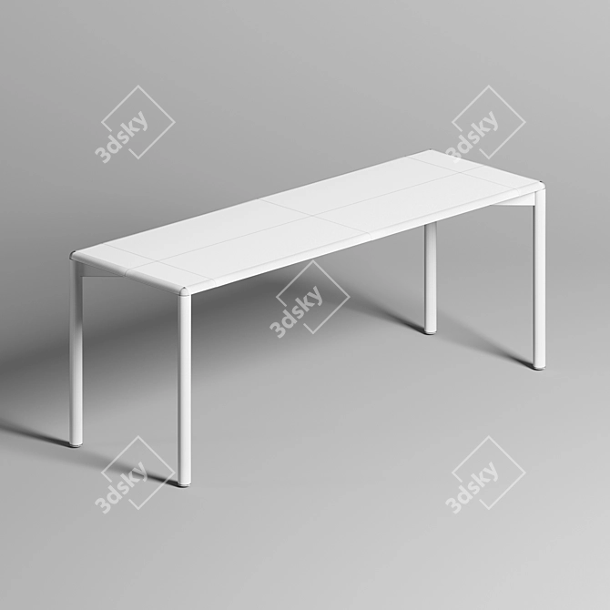 NRA Bench - Deluxe Outdoor Seating 3D model image 2