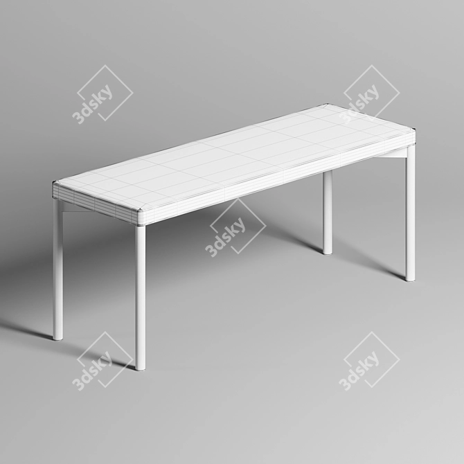 NRA Bench - Deluxe Outdoor Seating 3D model image 4