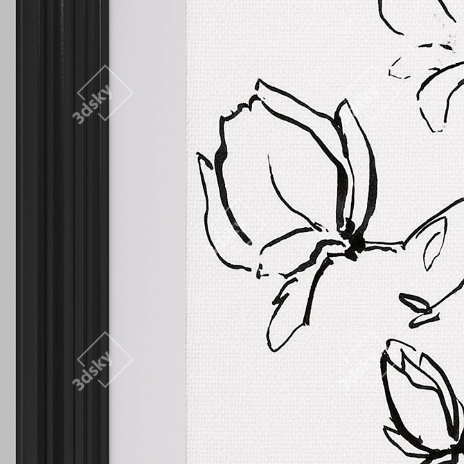 Modern Floral Art Collection No.3 3D model image 3