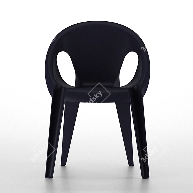 EcoStack Armchair: Recycled, Outdoor 3D model image 4