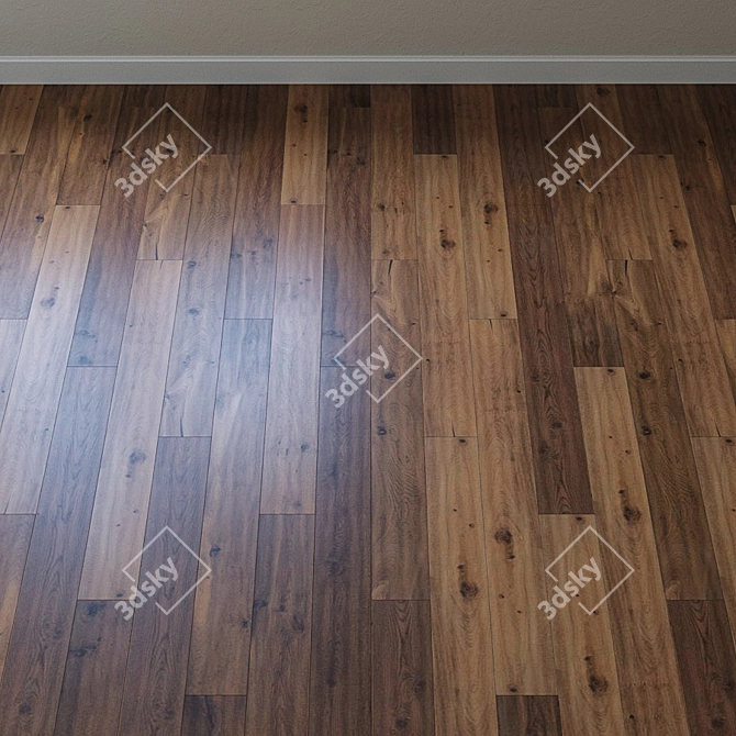 Original Smaland Oak Parquet: Chers Collection 3D model image 2