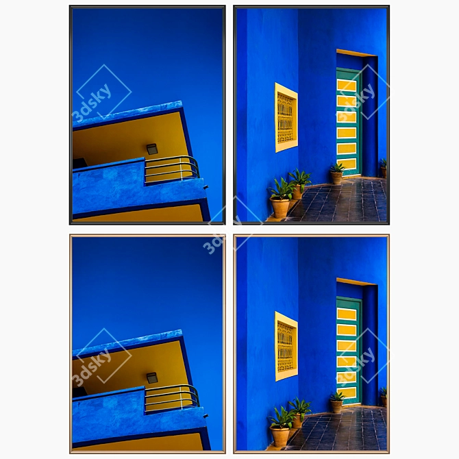 2-Piece Wall Painting Set 3D model image 2