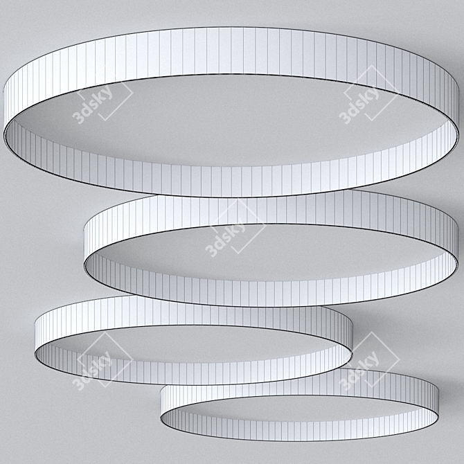 Sleek UP 4442 LED Ceiling Light 3D model image 2