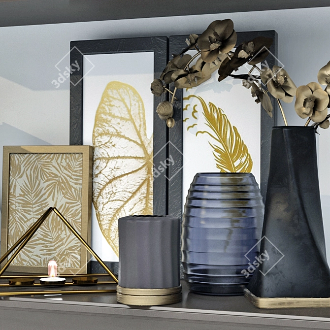 Contemporary Decor Set: 3D Max, V-ray, Textures 3D model image 2