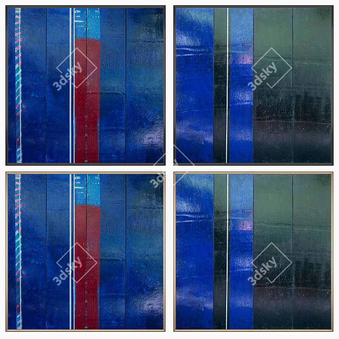Wall Art Set with Multiple Frames - No. 2265 3D model image 2