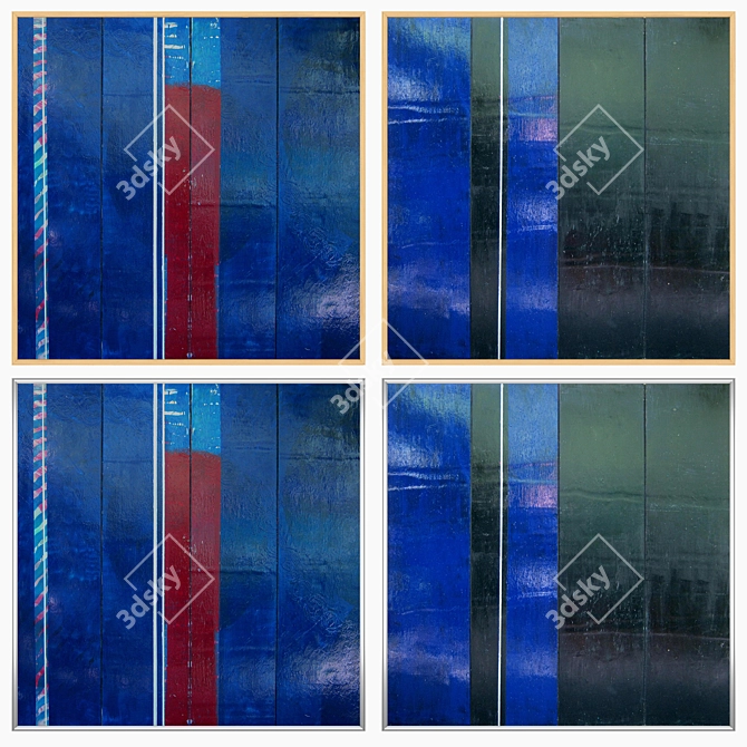 Wall Art Set with Multiple Frames - No. 2265 3D model image 3