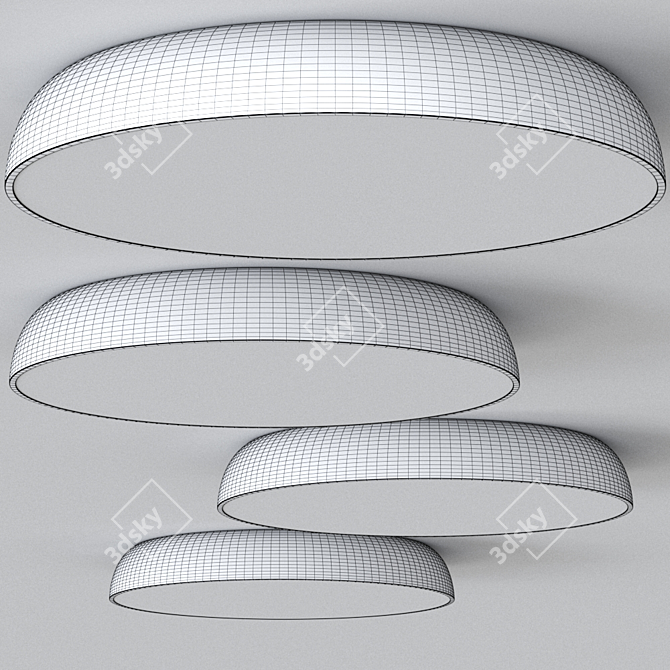 MEGA LED Ceiling Lamp by Faro Barcelona 3D model image 2