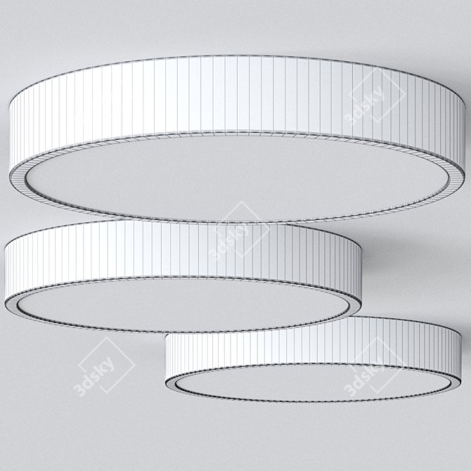 STAR LED Aluminum Ceiling Light 3D model image 2