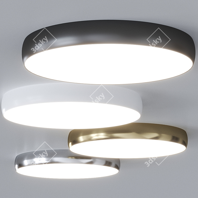 Arkoslight Drum 90: Stylish LED Ceiling Lamp 3D model image 1