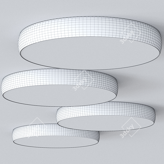 Arkoslight Drum 90: Stylish LED Ceiling Lamp 3D model image 2