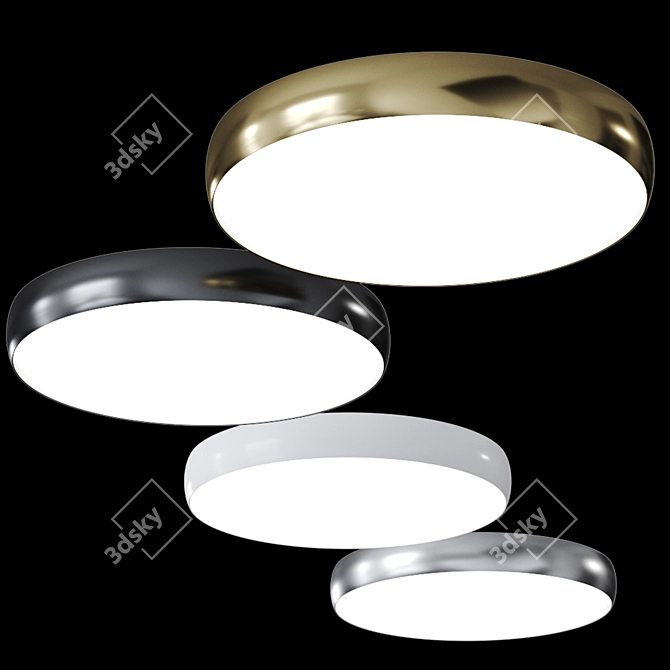 Arkoslight Drum 90: Stylish LED Ceiling Lamp 3D model image 4