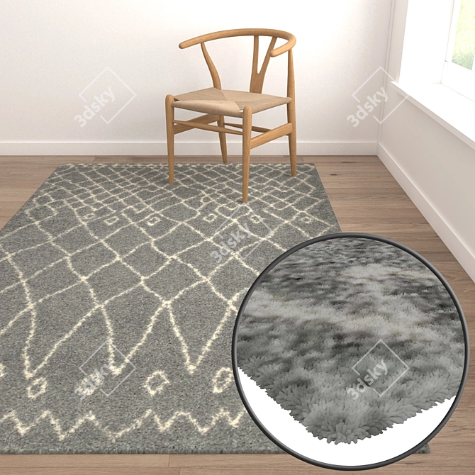 Luxury Carpets Set: High-Quality Textures for Stunning Renders 3D model image 5