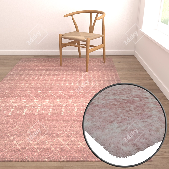 Title: Premium Collection: Luxury Carpet Set 3D model image 5