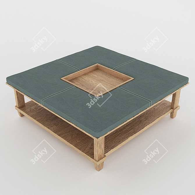 Custom-made Coffee Table | 1000x1000x400 | Stylish and Functional 3D model image 2