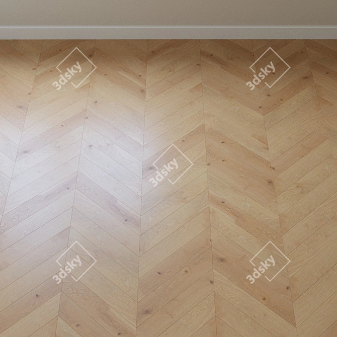 Karelia Dawn Oak Ivory Plank 3D model image 3