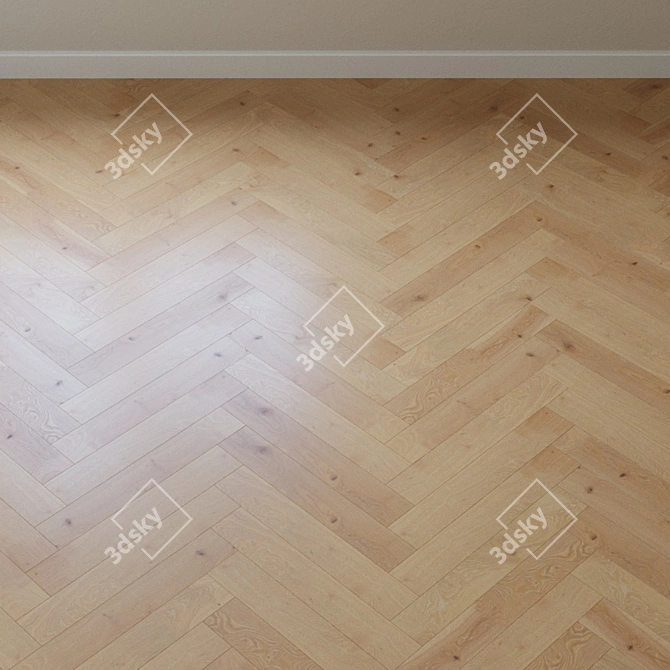 Karelia Dawn Oak Ivory Plank 3D model image 4