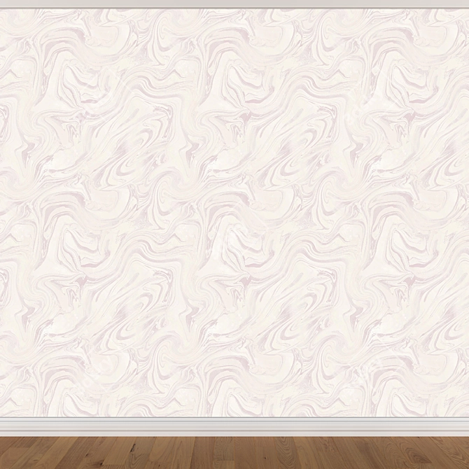 Seamless Wallpaper Set: 3 Colors & Textures 3D model image 3