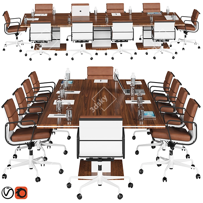 Modern Conference Table - 2015 Design 3D model image 1