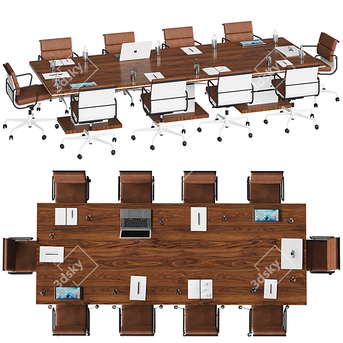 Modern Conference Table - 2015 Design 3D model image 2