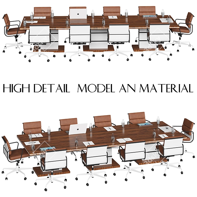 Modern Conference Table - 2015 Design 3D model image 3