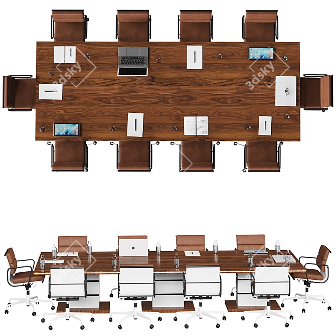 Modern Conference Table - 2015 Design 3D model image 4